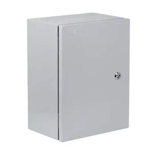Caja Metálica 400x300x200 mm IP65 Gris, 1 Chapa con Llave - SA7525