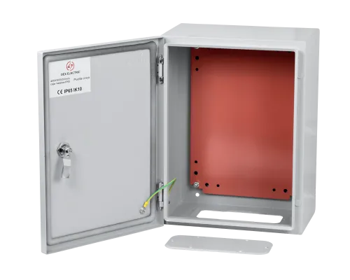 Caja Metálica 400x300x200 mm IP65 Gris, 1 Chapa con Llave - SA7525 2