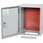 Caja Metálica 400x300x200 mm IP65 Gris, 1 Chapa con Llave - SA7525 - Miniatura 2