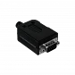 Conector DB9 Macho Volante con Tapa y Bornera Atornillable - DGB9M - Miniatura 1