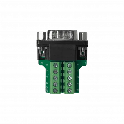 Conector DB9 Macho Volante con Tapa y Bornera Atornillable - DGB9M 4