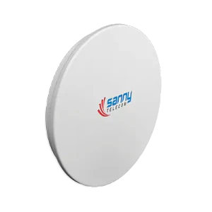 Antena Dish SANNY 4,9-6,5 GHz 23 dBi, 2x2 Doble Polarización Slant 45°, 2 N Hembra - DISH-6G23