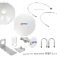 Antena Dish SANNY 4,9-6,5 GHz 23 dBi, 2x2 Doble Polarización Slant 45°, 2 N-Hembra - DISH-6G23 - Miniatura 7