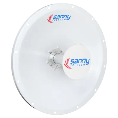 Antena Dish SANNY 4,9-6,5 GHz 25 dBi, 2x2 Doble Polarización Slant 45°, 2 N-Hembra - DISH-6G25 1