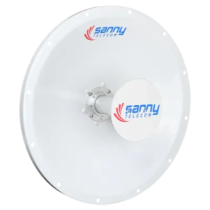 Antena Dish SANNY 4,9-6,5 GHz 25 dBi, 2x2 Doble Polarización Slant 45°, 2 N Hembra - DISH-6G25