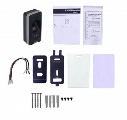 Lector de Huella y Tarjeta RFID 125 kHz ZKTeco FR1200, RS485, IP65, para InBio - FR1200 6