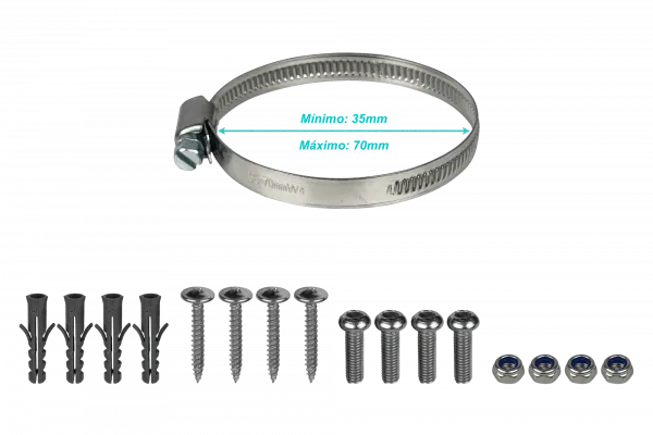 Soporte MikroTik quickMOUNT pro LHG para Antenas LHG, Pared o Poste de 35 a 65 mm, Giro 140° - QMP-LHG 7