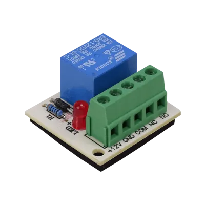 Módulo Relé ZKTeco de 12 VDC, 5 Pines, Contactos NA/NC con LED - RM01 1