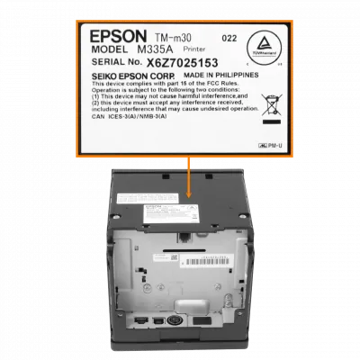 Impresora Térmica de Recibos Epson TM-m30, Ethernet y USB, Papel 80 mm, 200 mm/s, Negra, C31CE95022 - TM-M30 5
