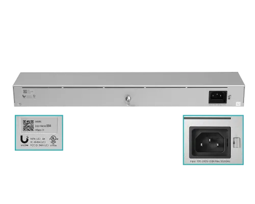 Módem de Cable UniFi Cable Internet DOCSIS 3.1, Puerto 2.5GbE, Formato Rack 1U - UCI 4