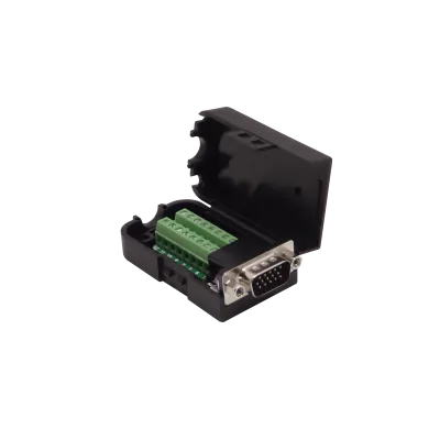 Conector VGA DB15 (HD15) Macho de 15 Pines, Atornillable con Tapa, 31 mm - VGA-M-T 4