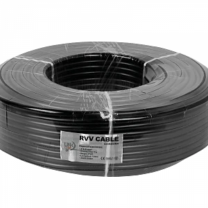 Cable Eléctrico Negro 3x4.0mm RVV 100 Metros 18-26A Flexible