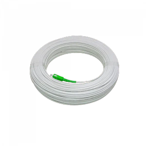 Cable fibra optica Blanco Drop 100m SC/APC Monomodo SM SX Pigtail JFSA-100