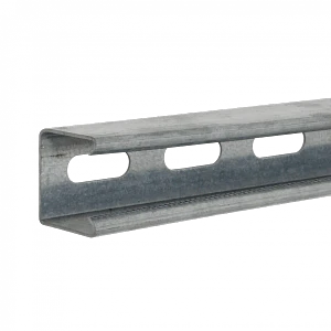 Perfil Strut 1mt 41x41x1,2mm Perforado Fierro 100cm