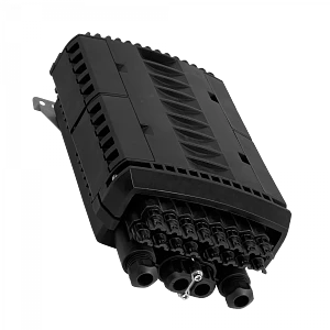 Caja de Empalme de Fibra Óptica 96 Fusiones IP68 Negra - BOX-96N