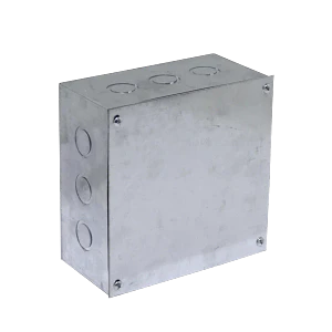 Caja 200x200x100mm c/tapa 205x205mm zincada metálica B22