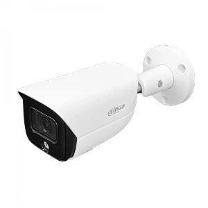 Cámara Bala Dahua 4MP Full Color 2.8mm RCA PoE 30m IP67 MicroSD WizSense SMD HFW3449E