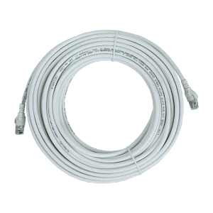 Cable patch Cat6A U/FTP blanco LSZH, 15m, inyectado, multifilar