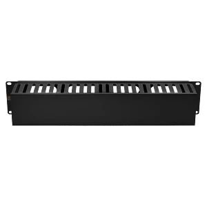 Ordenador de Cableado  2U Metal Plastico Negro 