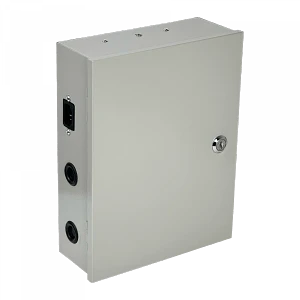 Fuente CCTV 12V 3A 9 Salidas con Gabinete Metálico y Llave