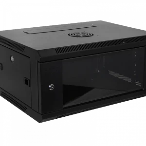 Laterales remov rack pared mural negro 4U 45cm fondo