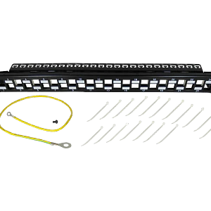 Patch panel 1U, 24 puertos, vacío