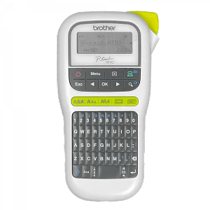 Rotuladora Portátil Brother PT-H110, 3 Fuentes, 14 Bordes y más de 250 Símbolos