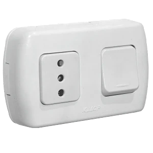 KALOP Interruptor Enchufe Sobrepuesto Blanco con Tierra Tekna KS39674