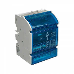 Repartidor tetrapolar 4x7 polos 125A 40grado-C 500V 1,5-25mm2 ipk 20KA
