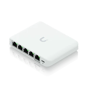 Switch Ubiquiti UniFi Flex Mini 2.5G - 5 Puertos, Compacto, PoE o USB-C