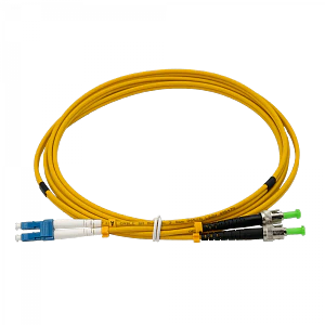 Jumper Cable Fibra 9/125um 3mm 2mt LC/UPC-ST/APC MonoModo SM Duplex 