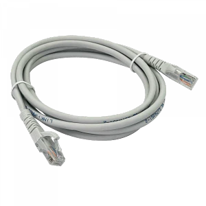 Cable Patch 2mt Cat5E Gris LSZH Inyectado Multifilar
