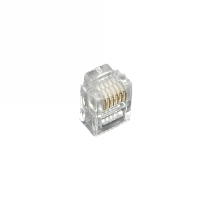 Conector RJ12 6P6C macho, 10 unidades, crimpeable RJ25