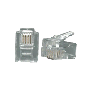 Conector RJ11 6P4C macho crimpeable – paquete de 10 unidades