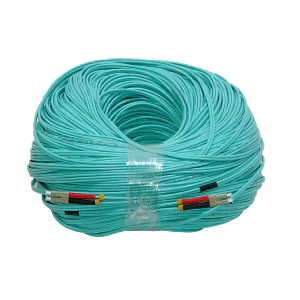 Jumper fibra 3.0mm 50/125um LSZH 200mt LC-LC OM3 multimodo MM dúplex