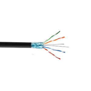 Cable F/UTP exterior CBXL-SN1 100m Cat5e cobre sólido AWG24 negro PE