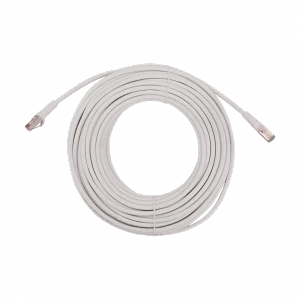 Cable patch Cat6 F/UTP 15mt blanco LSZH inyectado multifilar