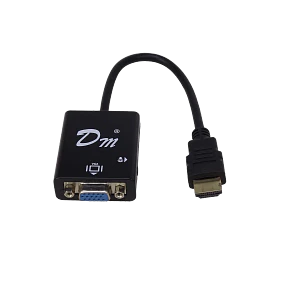 Convertidor HDMI Macho a VGA DB15 + Salida Audio 3.5mm, Video Adaptador