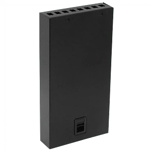 Caja de Terminación de Fibra Óptica 8 Puertos IP20 Negra - BOX-8