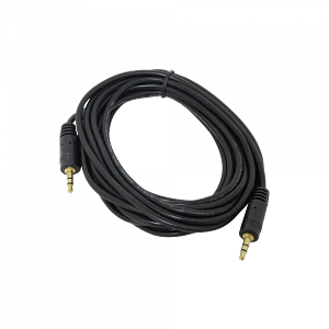 Cable de Audio 3.5mm Macho a Macho, 5m, Estéreo, Negro