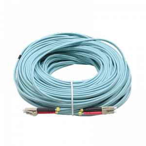 Jumper fibra 3.0mm 50/125um LSZH 40mt LC-LC OM3 multimodo MM dúplex