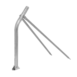 Soporte Trípode Zincado, Pintado UV, 80cm, 2 Patas, Ajustable 120-200cm