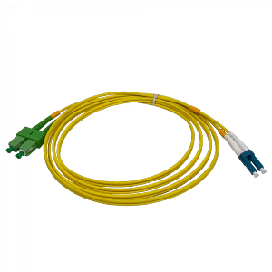 Jumper Cable Fibra 9/125um 3mm 2mt SC/APC-LC/UPC MonoModo SM Duplex 
