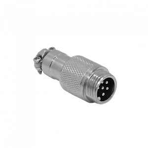 Conector GX12 Macho Volante de 6 Pines Soldable GX12MV-6
