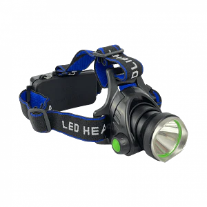 Linterna 1-LED Cintillo p/Cabeza inc-Pila-18650 Litio Recargable