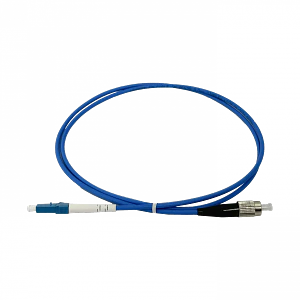 Jumper Cable Fibra 3.0mm 9/125um LSZH Blindado 1mt LC-FC SM Simplex 