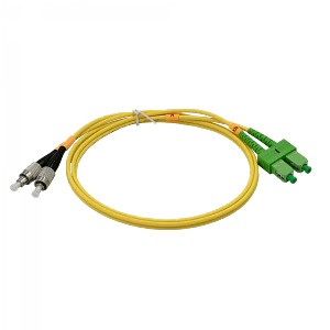 Cable fibra optica 1m SC/APC-FC/UPC Monomodo SM Duplex Jumper 9/125um 3mm JFSAF1