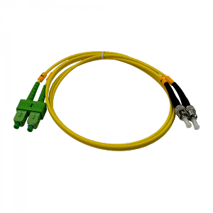 Jumper Cable Fibra 9/125um 3mm 1mt SC/APC-ST/UPC MonoModo SM Duplex 