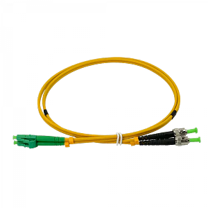 Jumper Cable Fibra 9/125um 3mm 1mt LC/APC-ST/APC MonoModo SM Duplex 