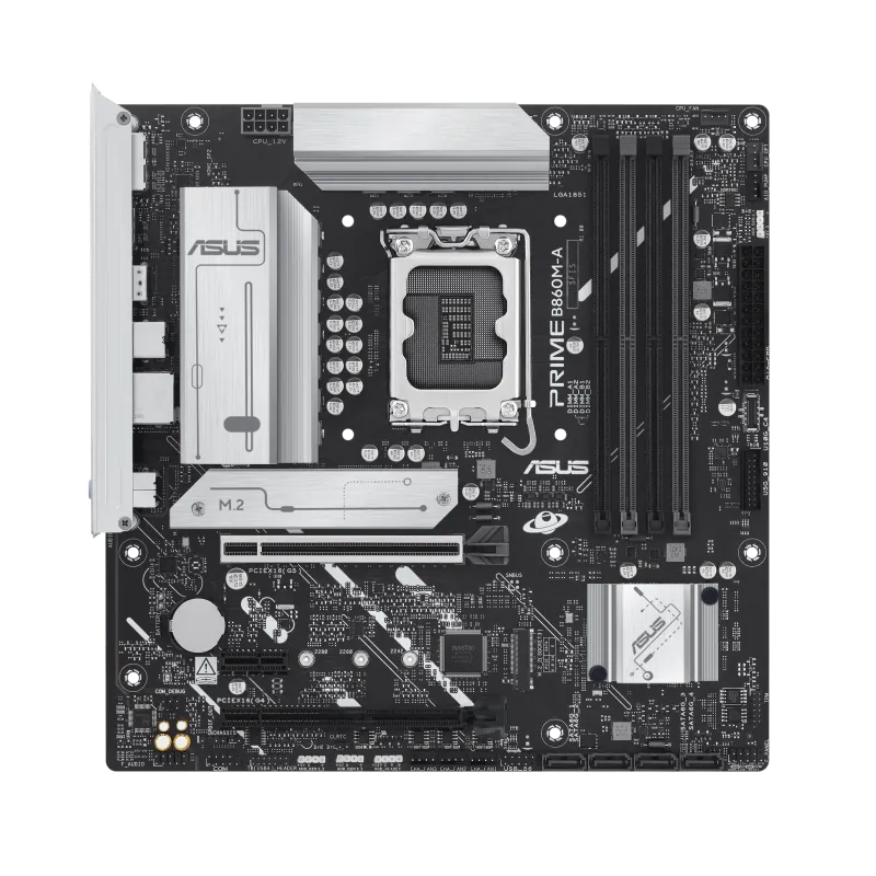 Placa Madre ASUS PRIME B860M-A, Socket LGA1851, 4x DDR5, HDMI, DP, Micro-ATX 2